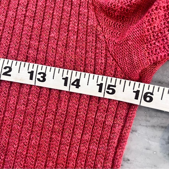 Free People Rain Or Shine Knit Sweater Dress Burnt Orange/Red Spacedye SMALL - Picture 10 of 12